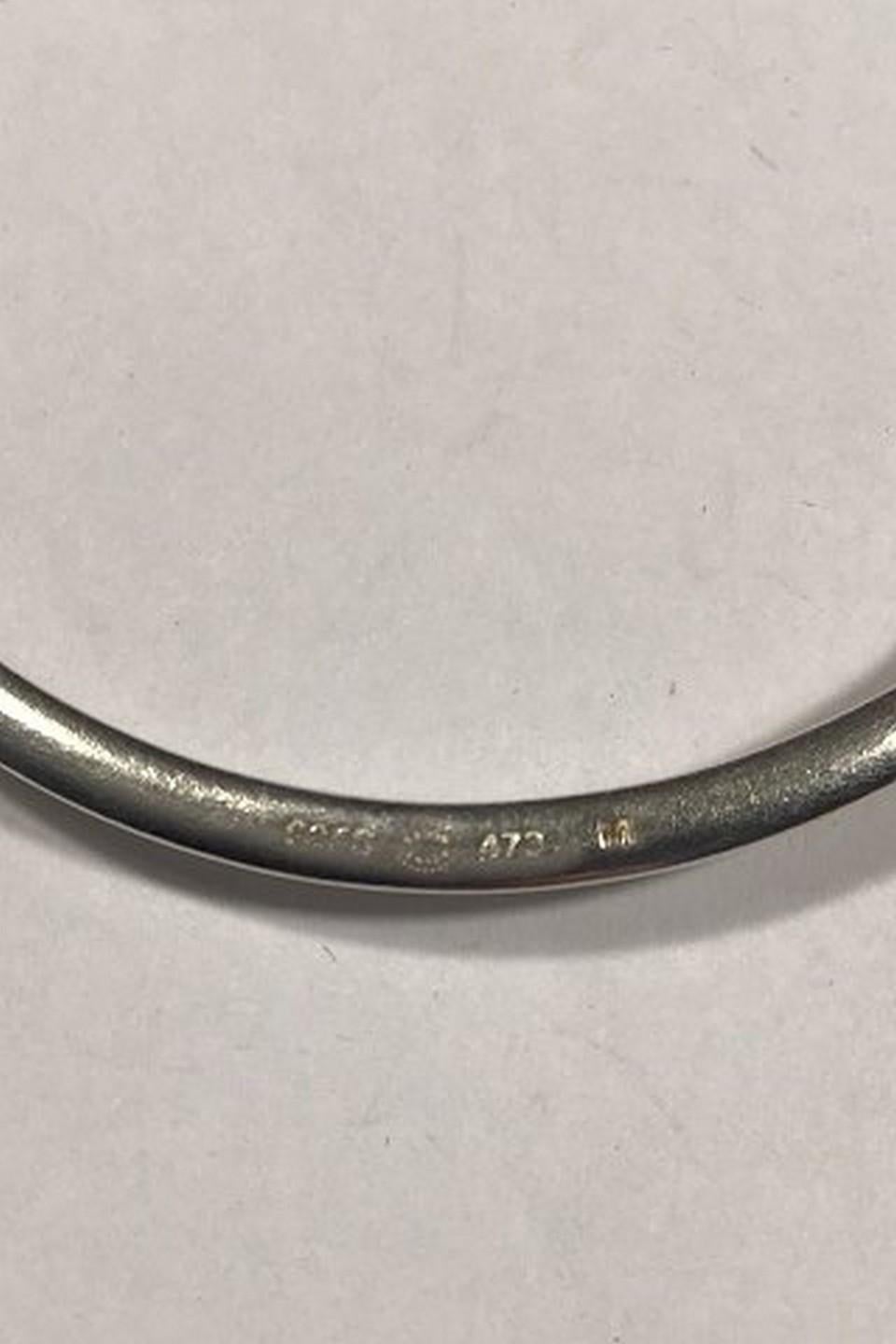 Georg Jensen Sterling Silber Armring/Armreif Nr. 473 Sphere Größe M im Zustand „Gut“ in Copenhagen, DK