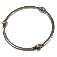 Georg Jensen Sterling Silber Armring/Armreif Nr. 473 Sphere Größe M