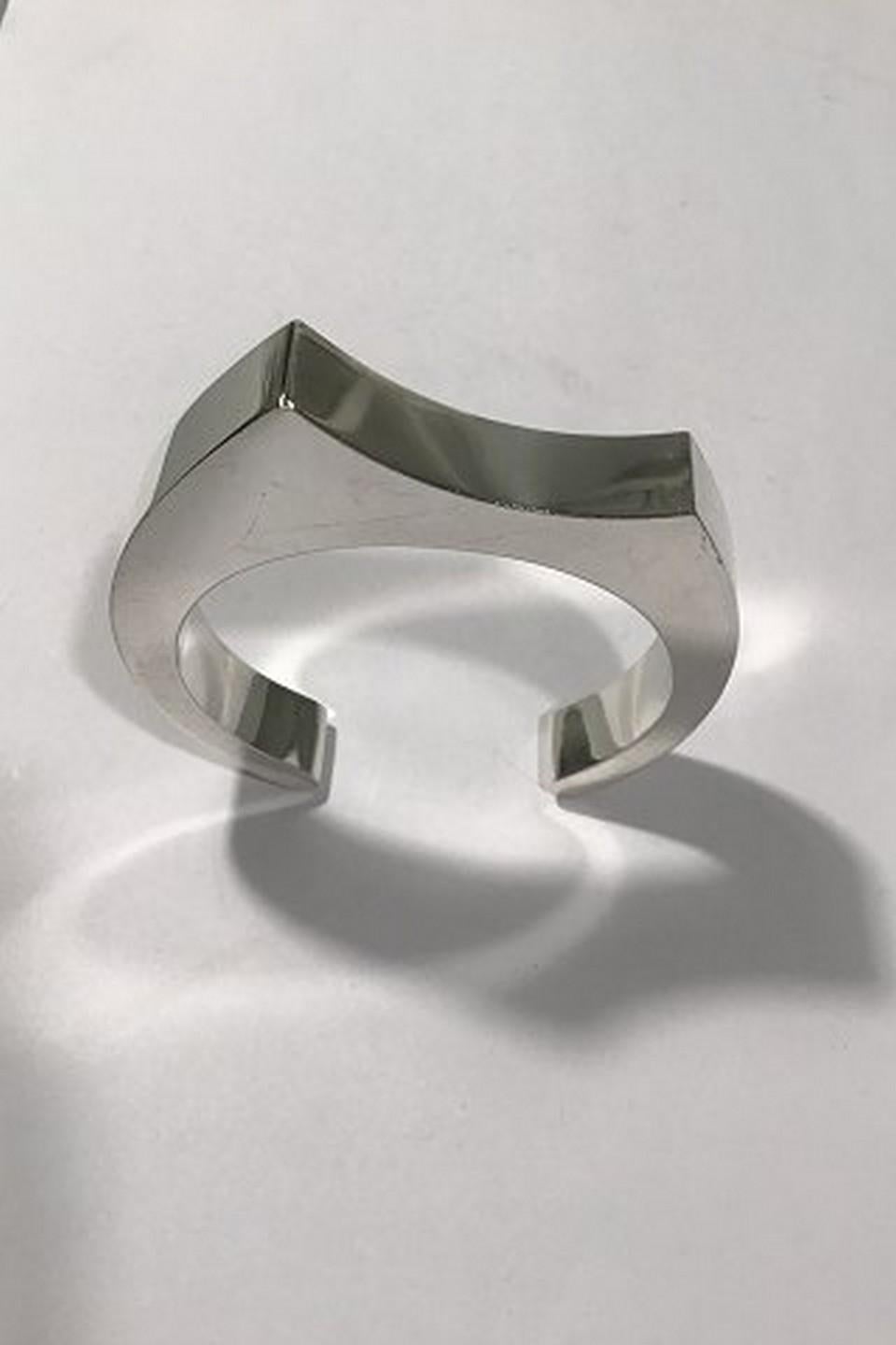 Modern Georg Jensen Sterling Silver Armring/Bangle No A50A For Sale