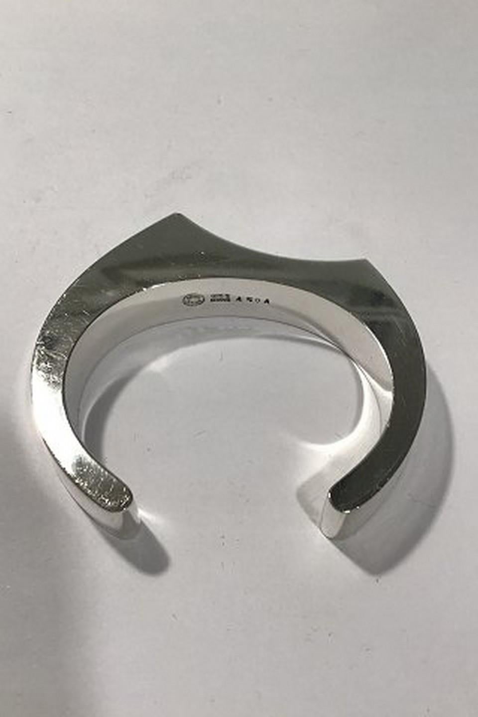 Georg Jensen Sterling Silver Armring/Bangle No A50A In Good Condition For Sale In Copenhagen, DK