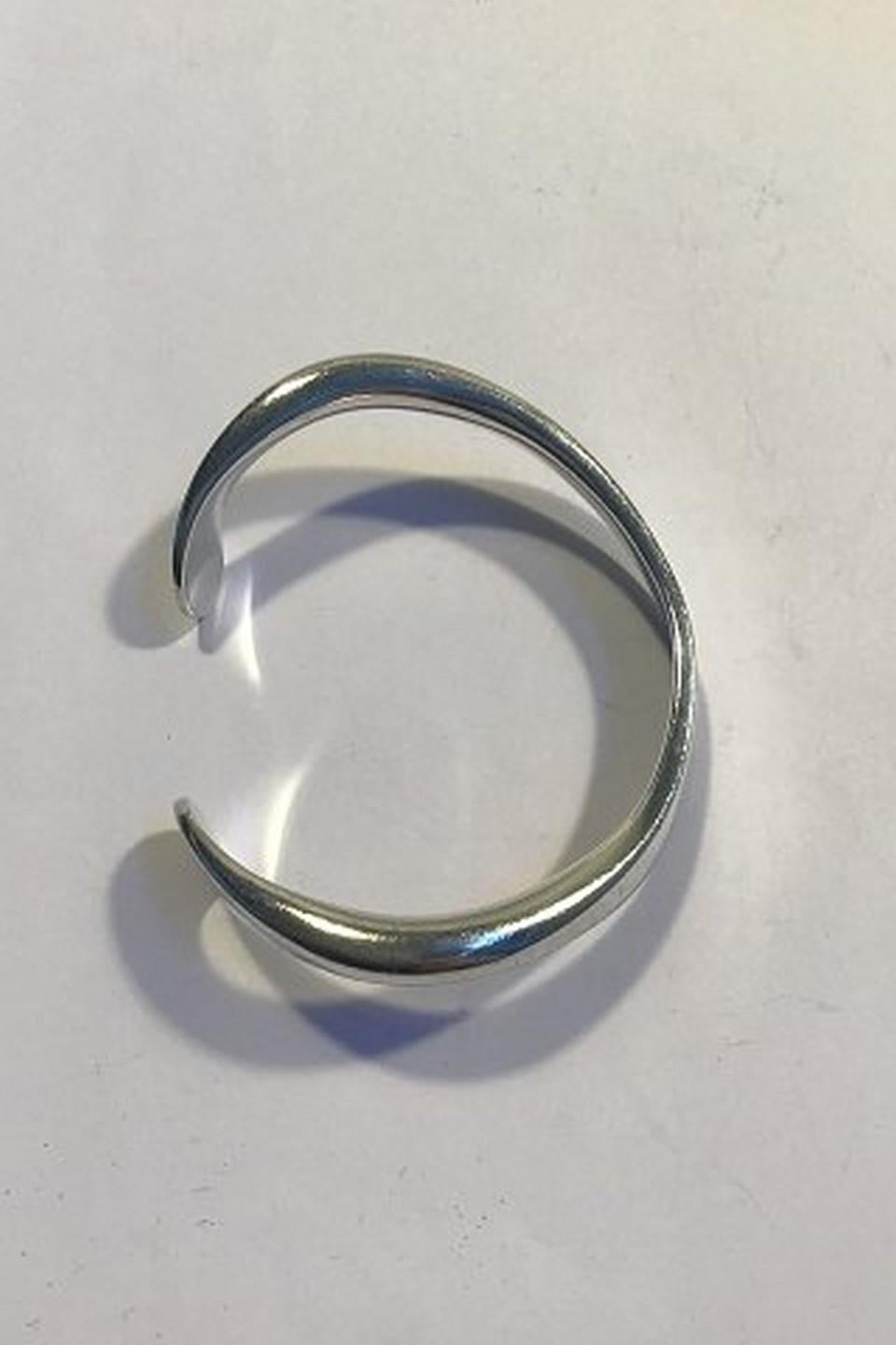 Modern Georg Jensen Sterling Silver Armring No 9A Design Ove Wendt For Sale