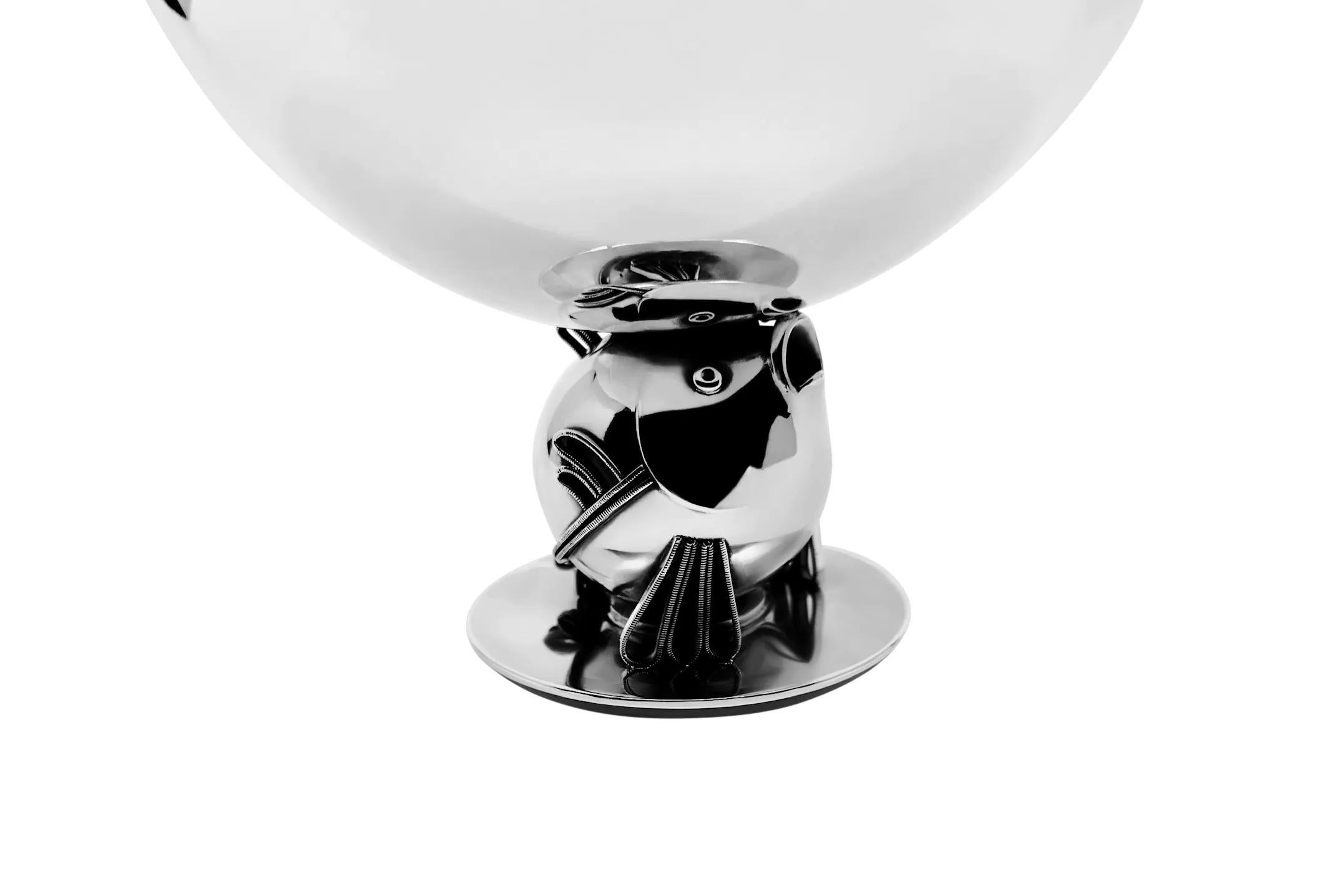 Art-Déco-Schale aus Sterlingsilber von Georg Jensen, #809B (Art nouveau) im Angebot