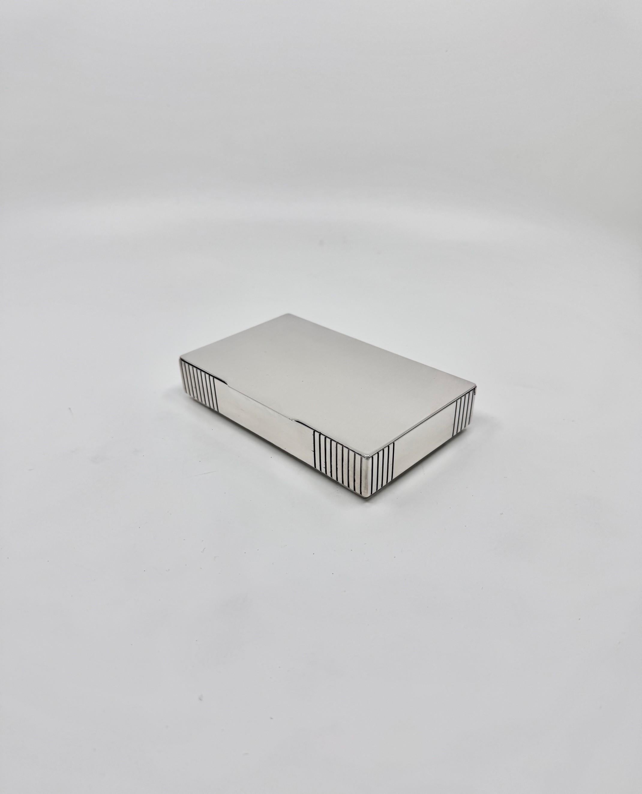 Hand-Crafted Georg Jensen Sterling Silver Art Deco Box 843