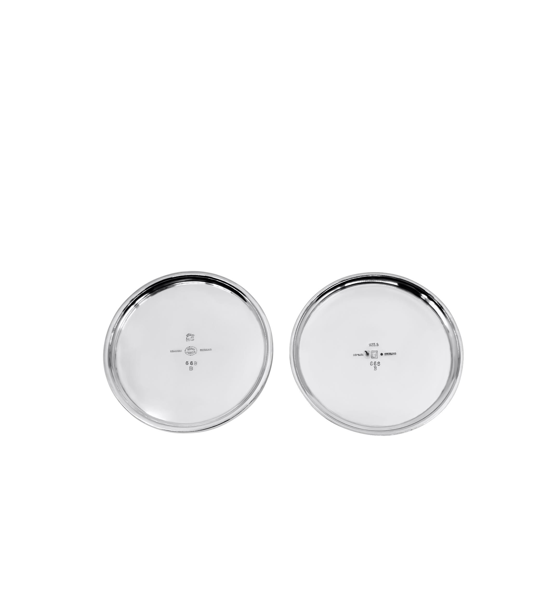 Georg Jensen Sterlingsilber Art Deco Kerzenständer 668B (Art déco) im Angebot