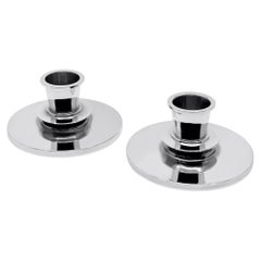 Georg Jensen Candelabros Art Déco de plata de ley 668B