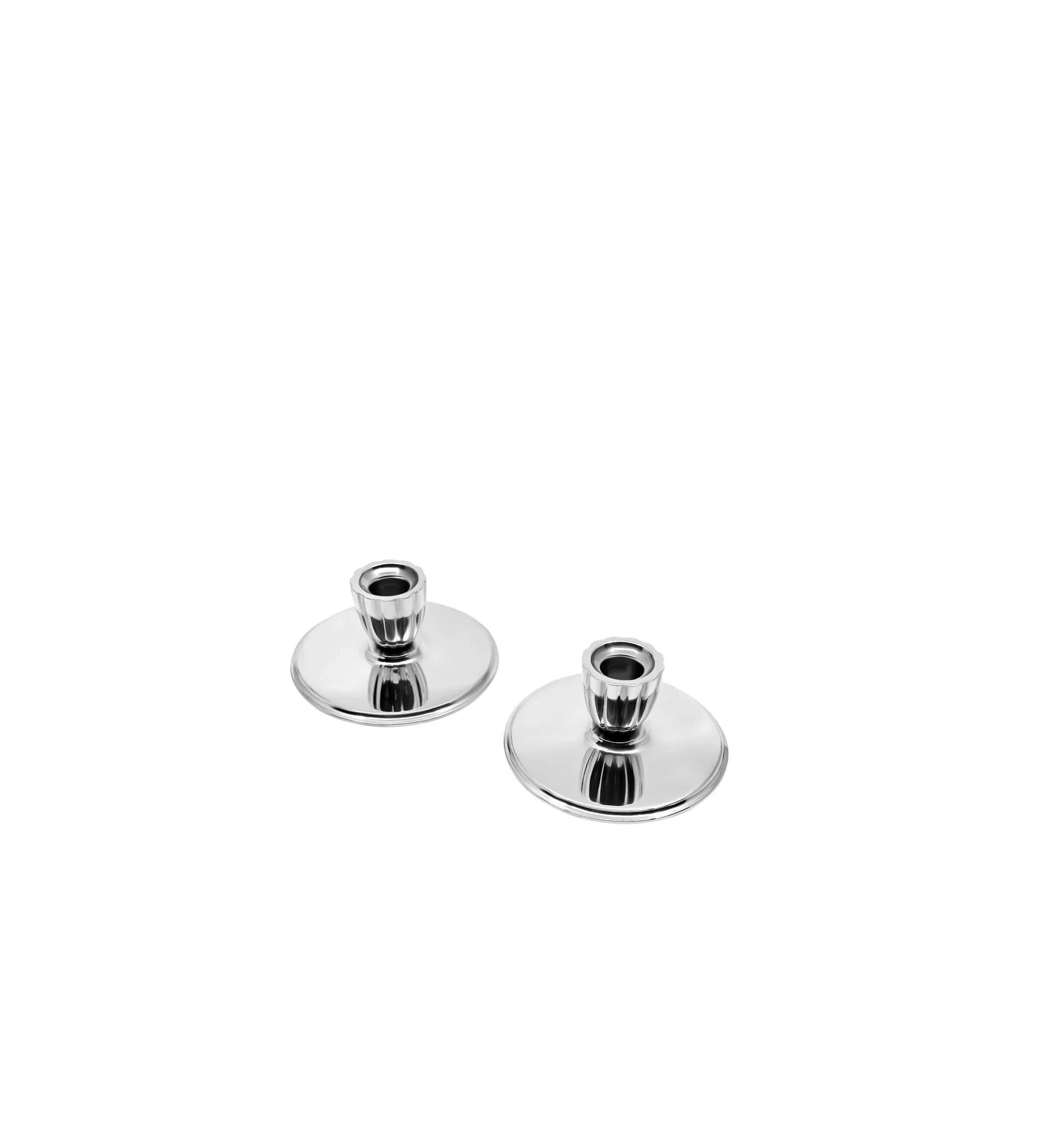 Danish Georg Jensen Sterling Silver Art Deco Candlesticks 897 For Sale