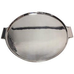 Georg Jensen Sterling Silver Art Deco Tray by Johan Rohde no 529 A