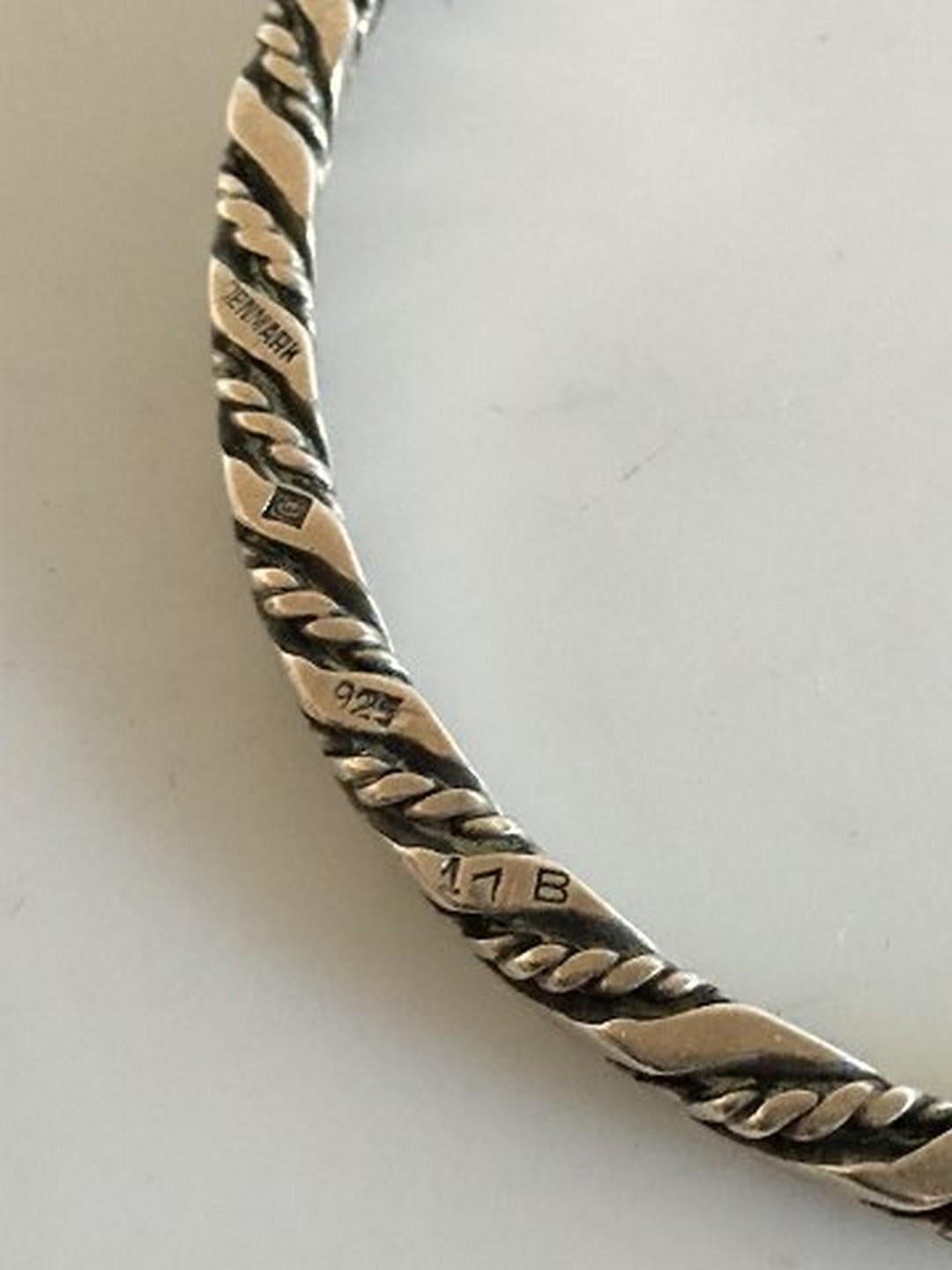 Modern Georg Jensen Sterling Silver Bangle Bracelet #17B