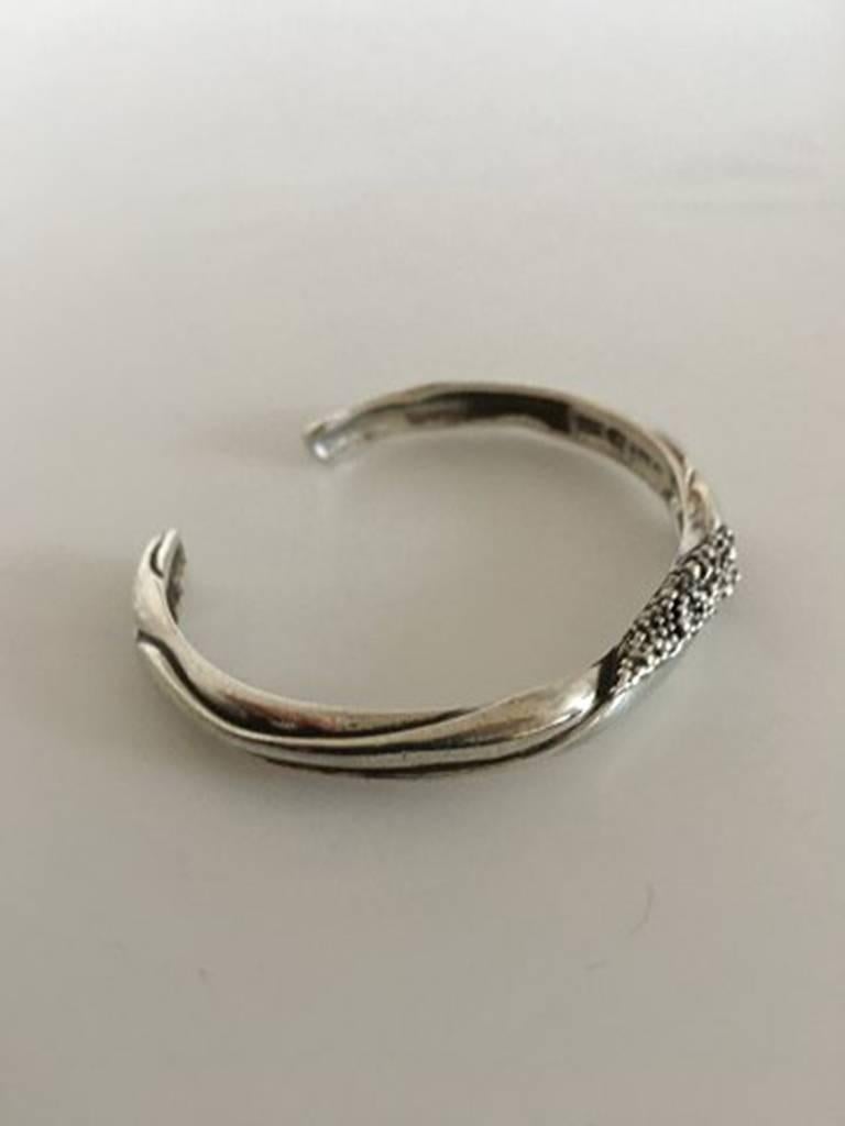 Georg Jensen Sterling Silver Bangle/Bracelet #362 by Ole Kortzau. Measures 5.2 cm / 2 3/64 in. inner diameter. Weighs 25 g / 0.90 oz. In great condition.