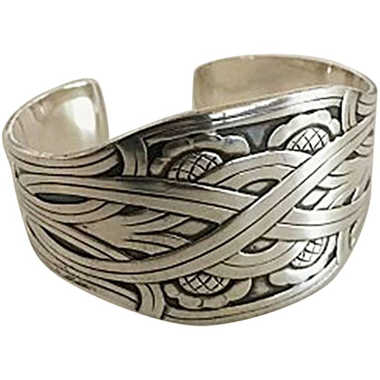 Jensen Sterling Silver Bangle/Bracelet 55 at 1stDibs