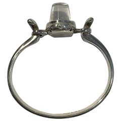 Georg Jensen Orologio a bracciale in argento con quadrante in cristallo di rocca n. 231