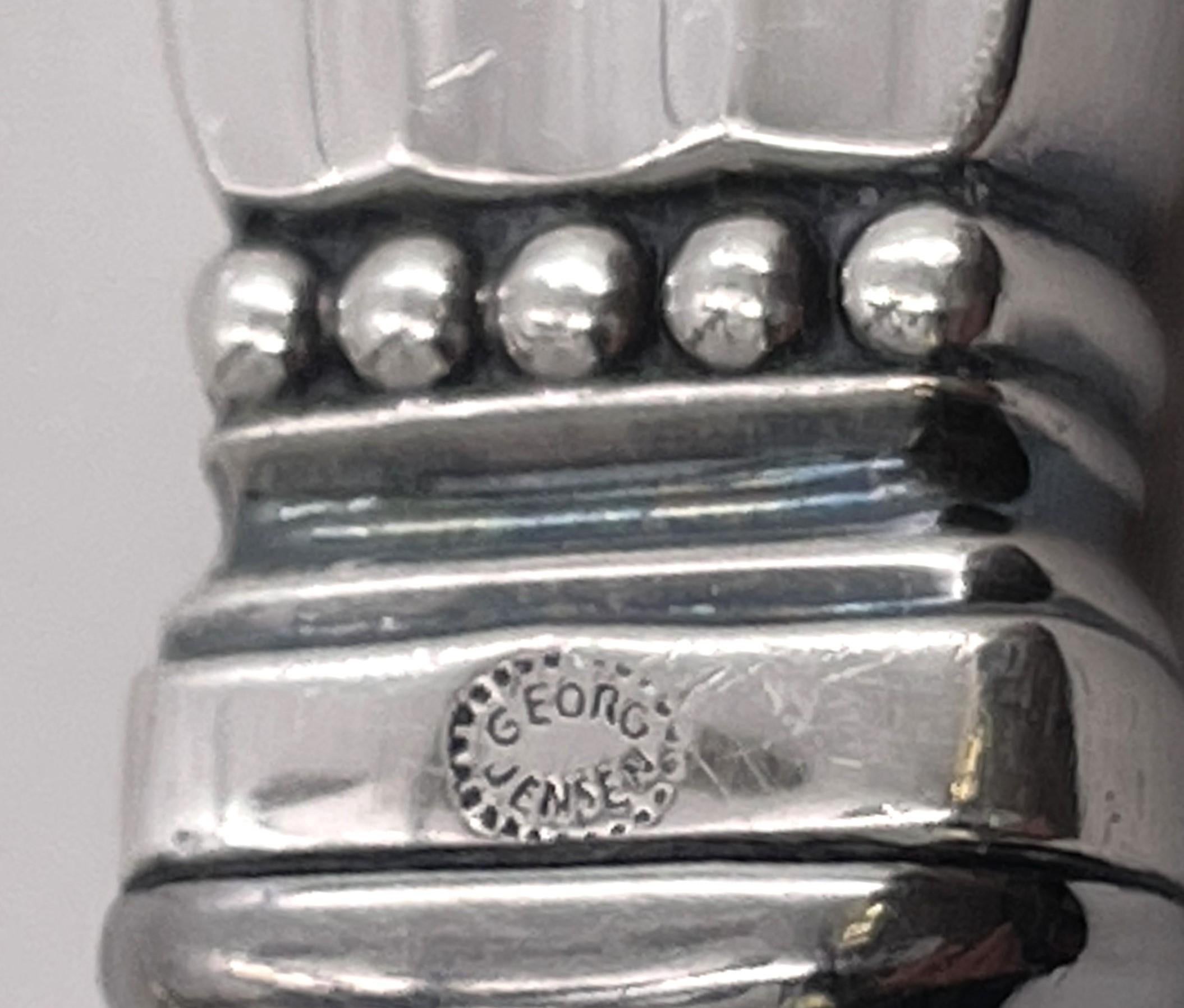 XX secolo Apribottiglie a barretta in argento sterling Georg Jensen con motivo a ghianda in vendita