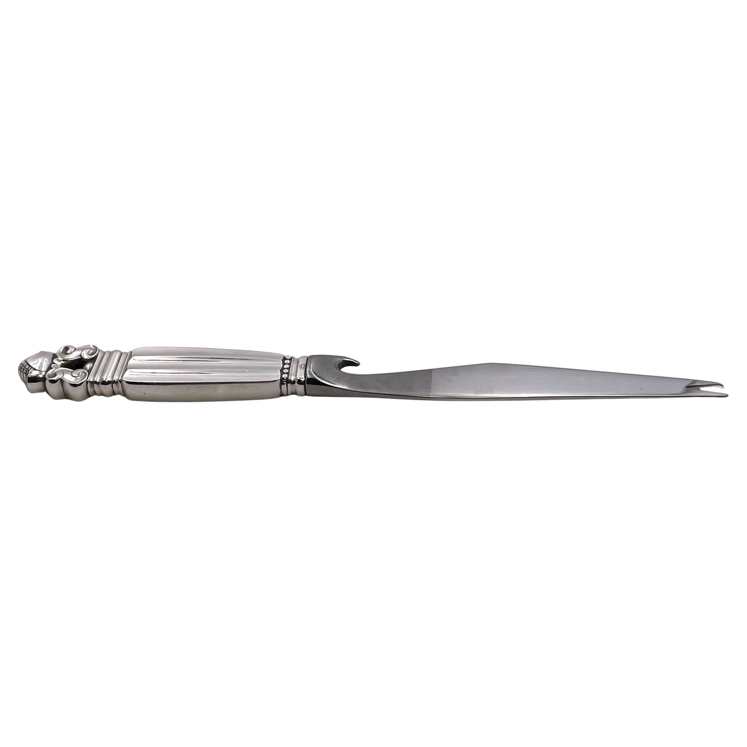 Georg Jensen Sterling Silver Bar Knife in Acorn Pattern