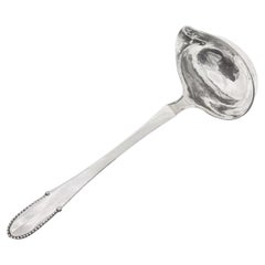Georg Jensen Sterling Silver Beaded Sauce Ladle 153, 1916