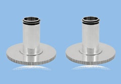 Georg Jensen Sterling Silver Bernadotte Desk Candlesticks, Denmark 1945-77