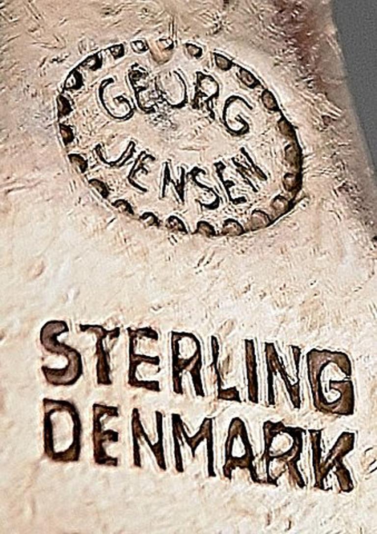 Danish Georg Jensen Sterling Silver Bernadotte Lunch Fork, 9 Pcs