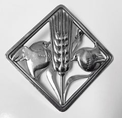 Georg Jensen Sterling Silver Birds Brooch 1933-1944
