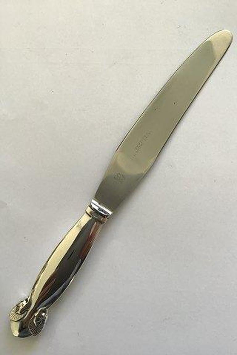Georg Jensen sterling silver bittersweet dinner knife no 003 

Measures 24.7 cm / 9 23/32 in.