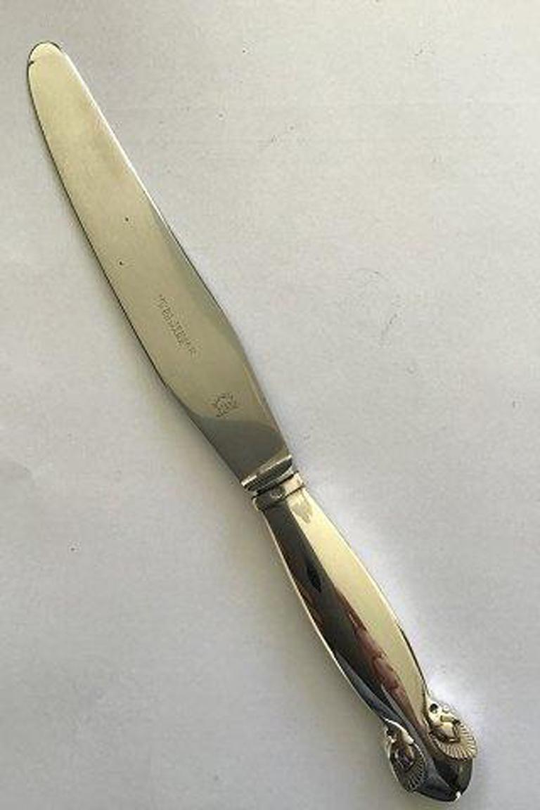 Georg Jensen Sterling Silver Bittersweet Dinner Knife No 003 In Good Condition For Sale In Copenhagen, DK