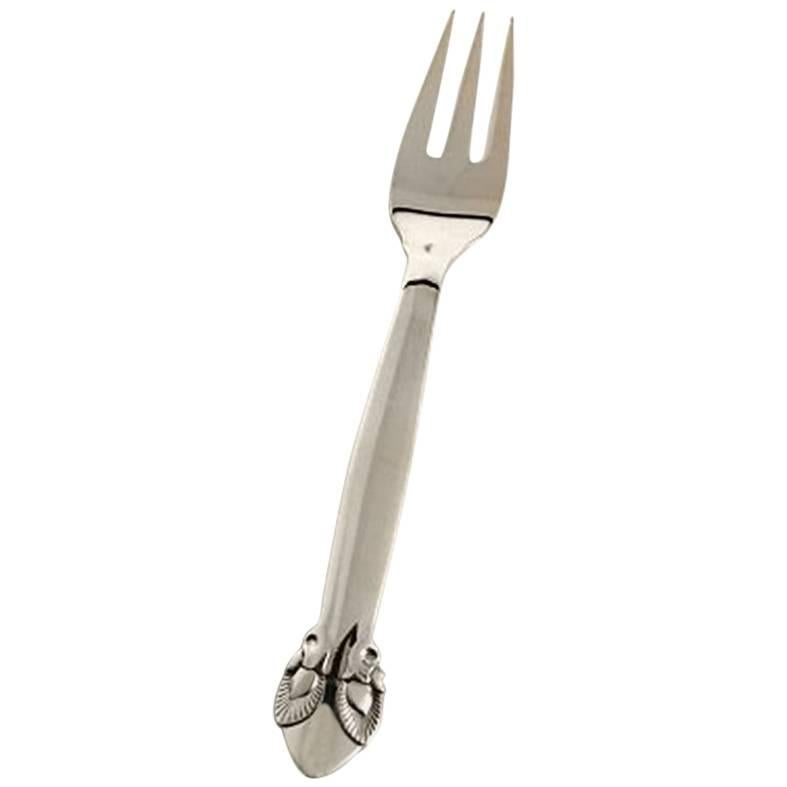 Georg Jensen Sterling Silver Bittersweet Salad Fork For Sale