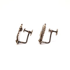 Georg Jensen Sterling Silver Bittersweet Screwback Earrings #110