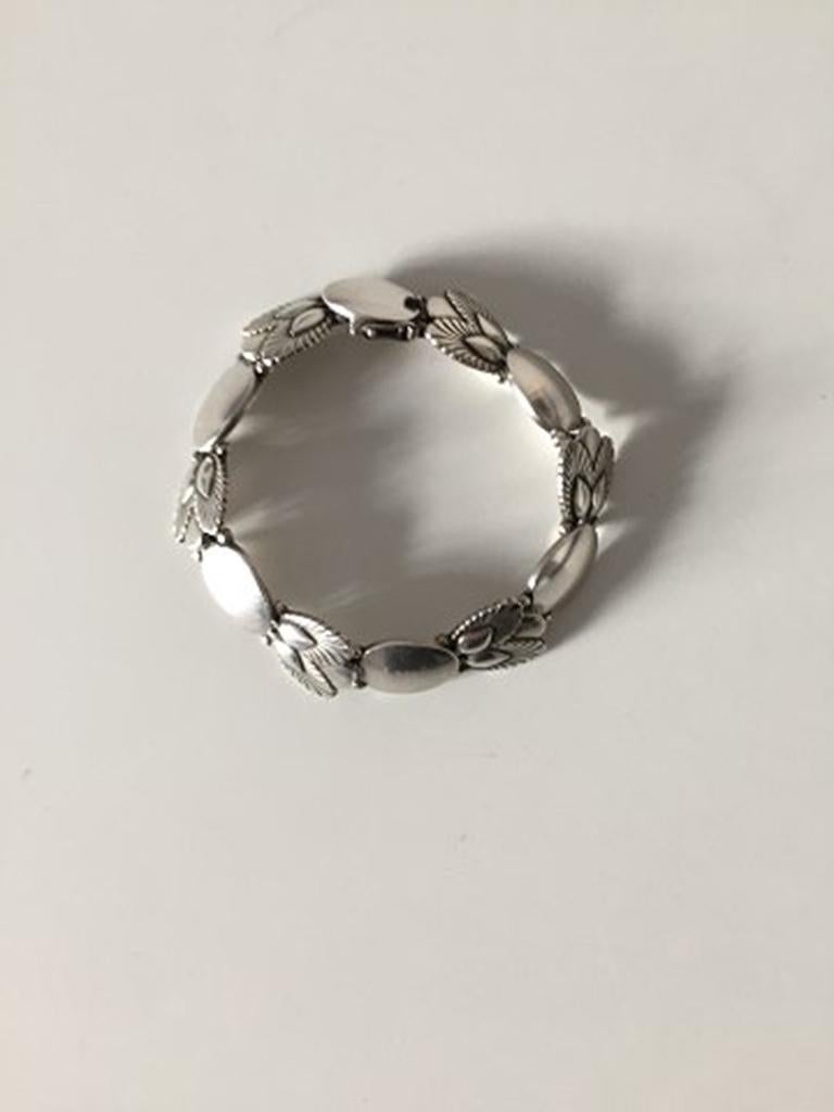 Art Nouveau Georg Jensen Sterling Silver Bittersweet Set: Necklace, Bracelet & earrings #94B For Sale