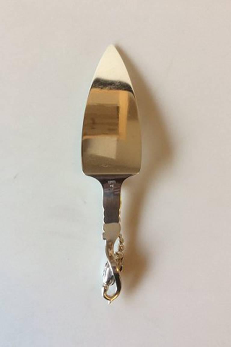 Jensen Sterling Silver Blossom 84 Cake Server For Sale at 1stdibs