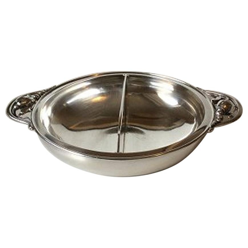 Georg Jensen Sterling Silver Blossom Bowl with Three Rooms For Sale