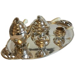 Georg Jensen in argento Sterling Blossom Coffee e il set n. 2