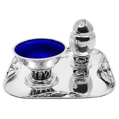 Georg Jensen Sterling Silver Blossom Cruet Set