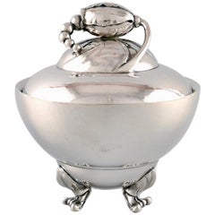 Georg Jensen Sterling Silver Blossom Large Sugar Bowl Number 2D