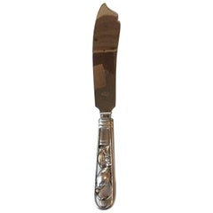 Georg Jensen Coltello da torta in argento Sterling Blossom No 84 No 347