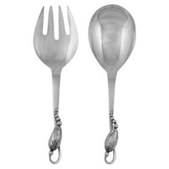 Georg Jensen Sterling Silver Blossom Serving Set Medium 113/114