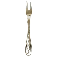 Georg Jensen Sterling Silver Blossom Small Serving Fork #42
