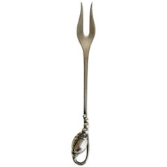 Georg Jensen Sterling Silver Blossom Small Serving Fork