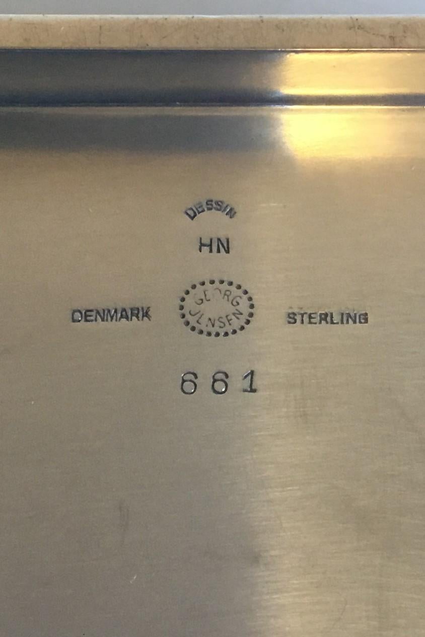 Danish Georg Jensen Sterling Silver Boks No. 661 For Sale