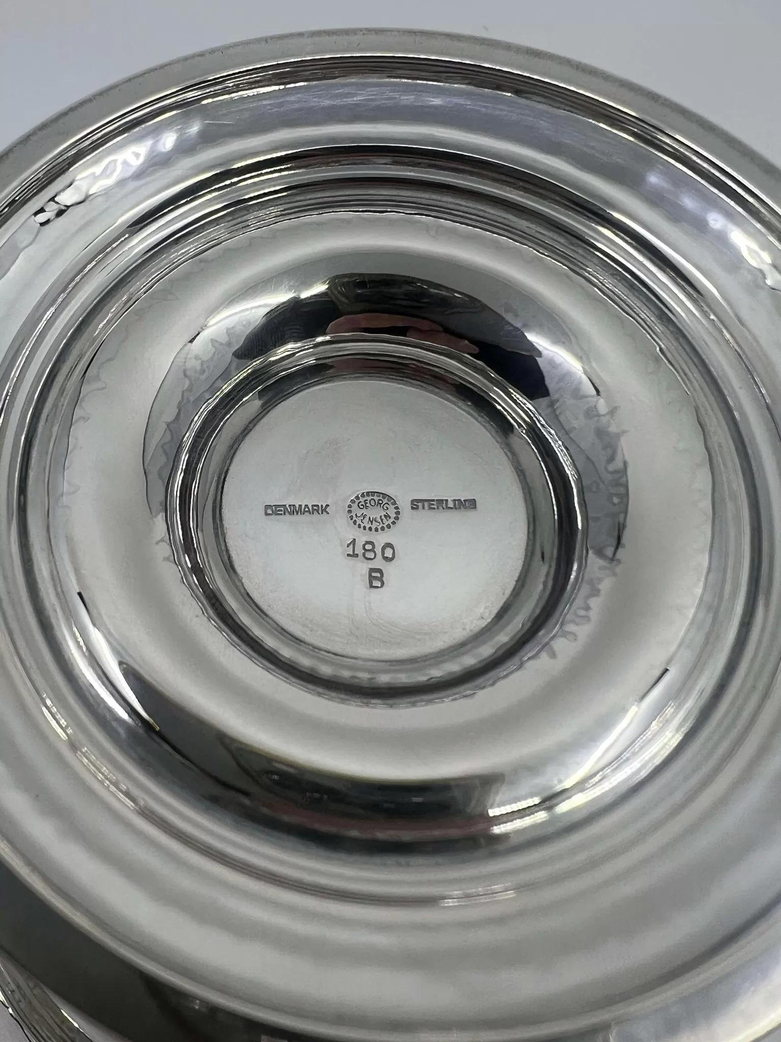 Georg Jensen Sterling Silber Schale 180B (Dänisch) im Angebot