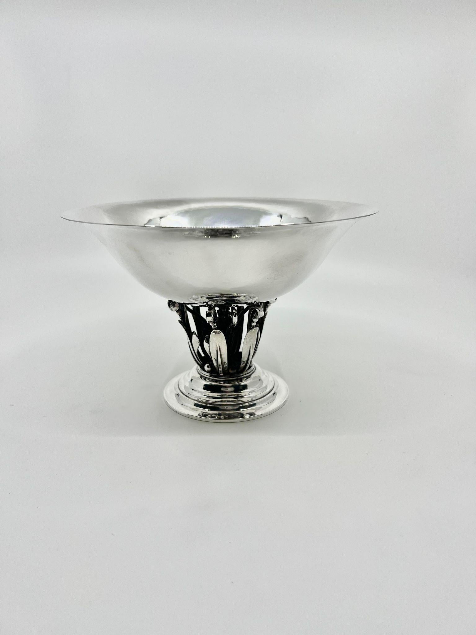 Hand-Crafted Georg Jensen Sterling Silver Bowl 242 For Sale