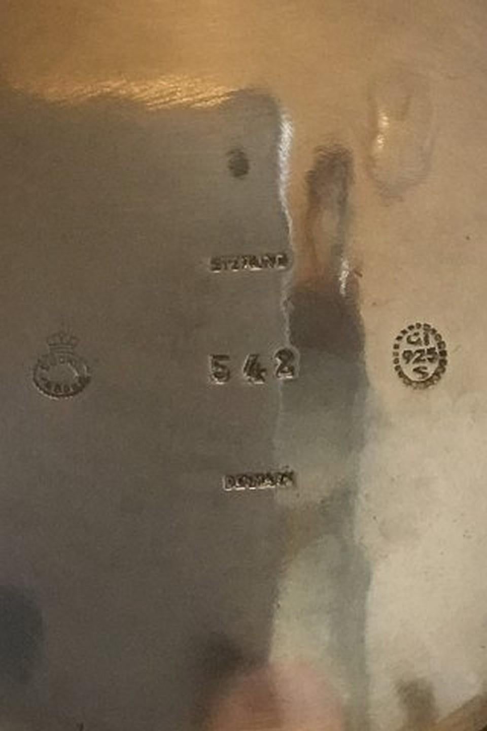Hand-Crafted Georg Jensen Sterling Silver Bowl for Hanging Grapes No 542 from 1925-1933 For Sale