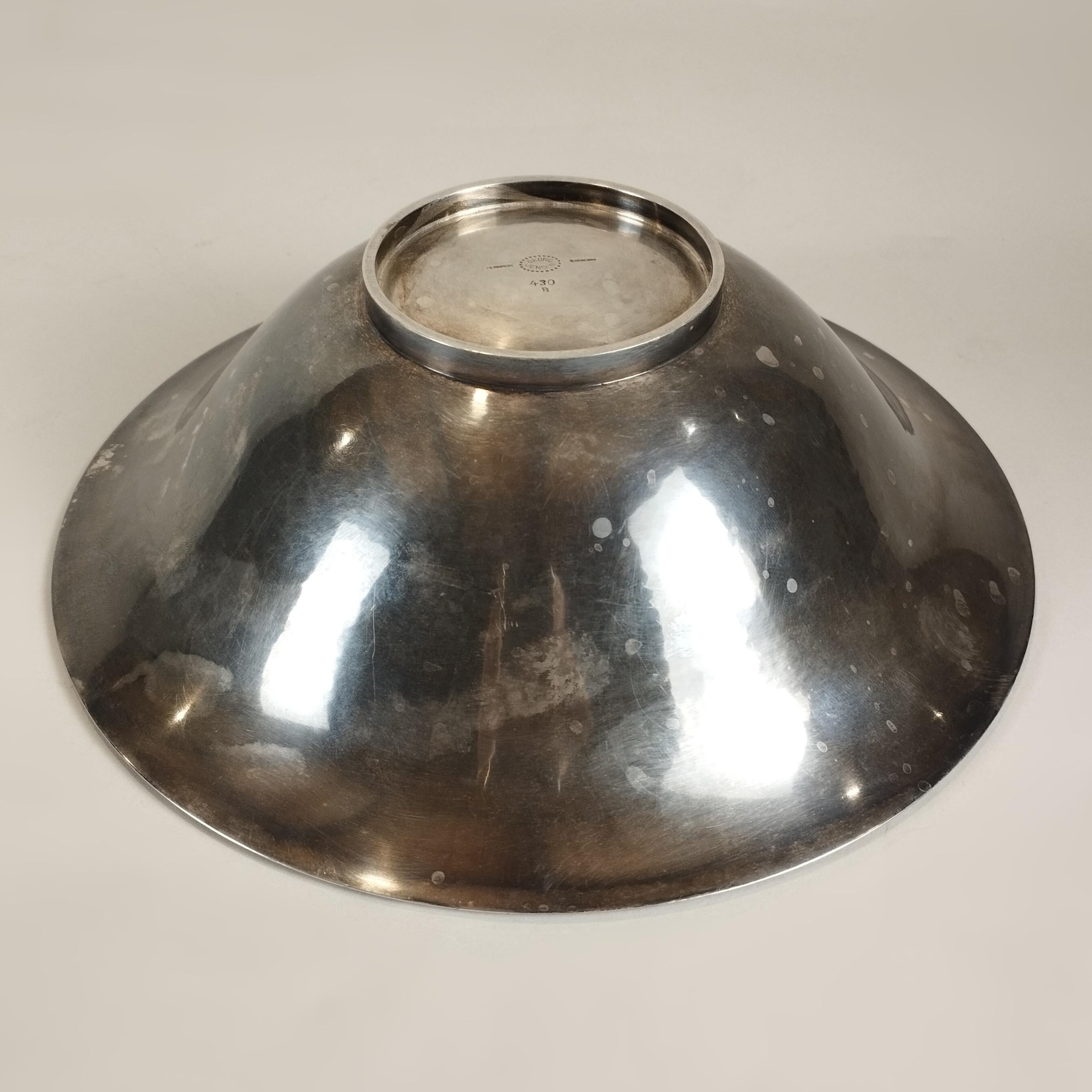Georg Jensen Cuenco de plata de ley Moderno de mediados de siglo en venta