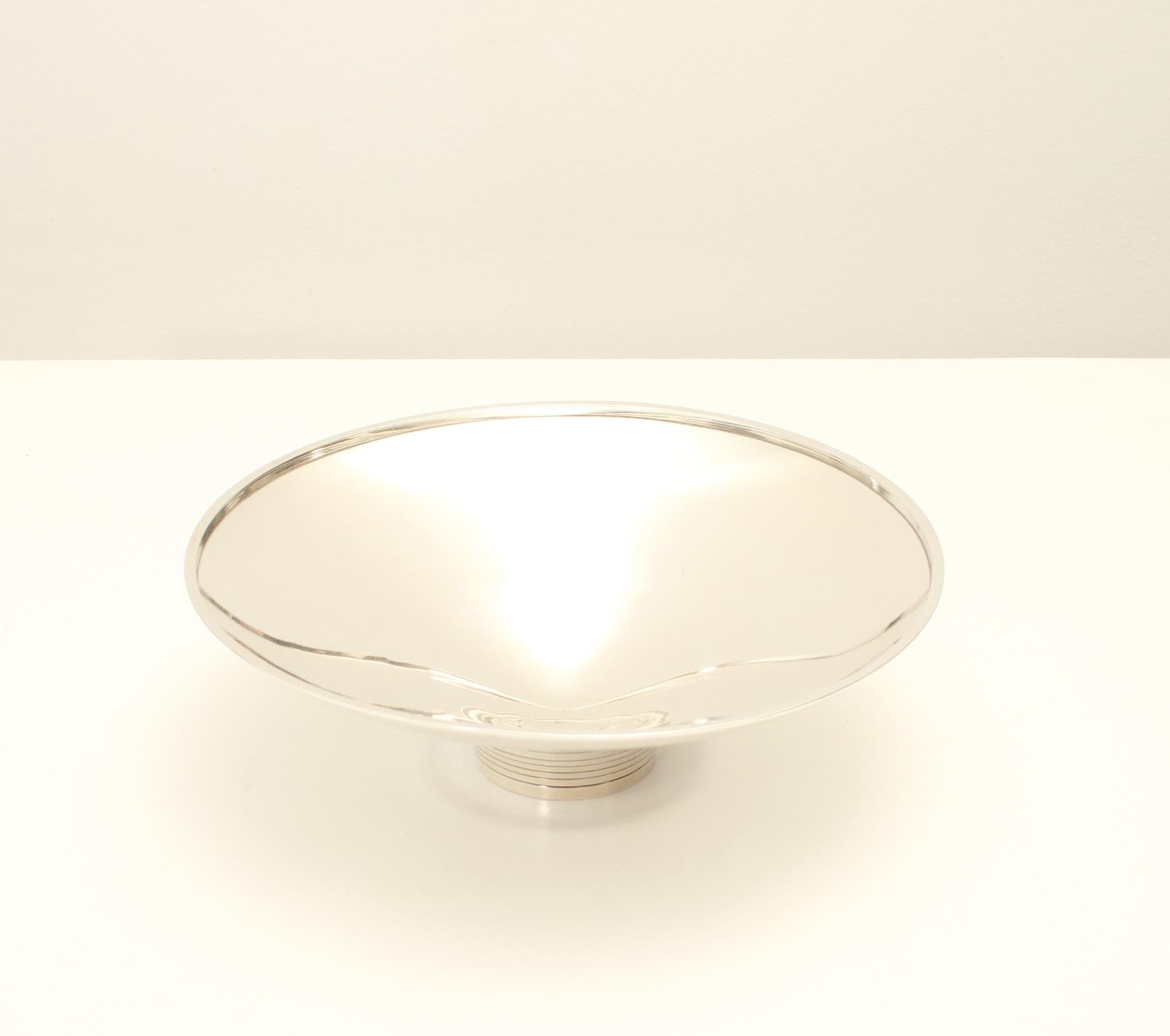 Spanish Georg Jensen Sterling Silver Bowl from 1950s For Sale