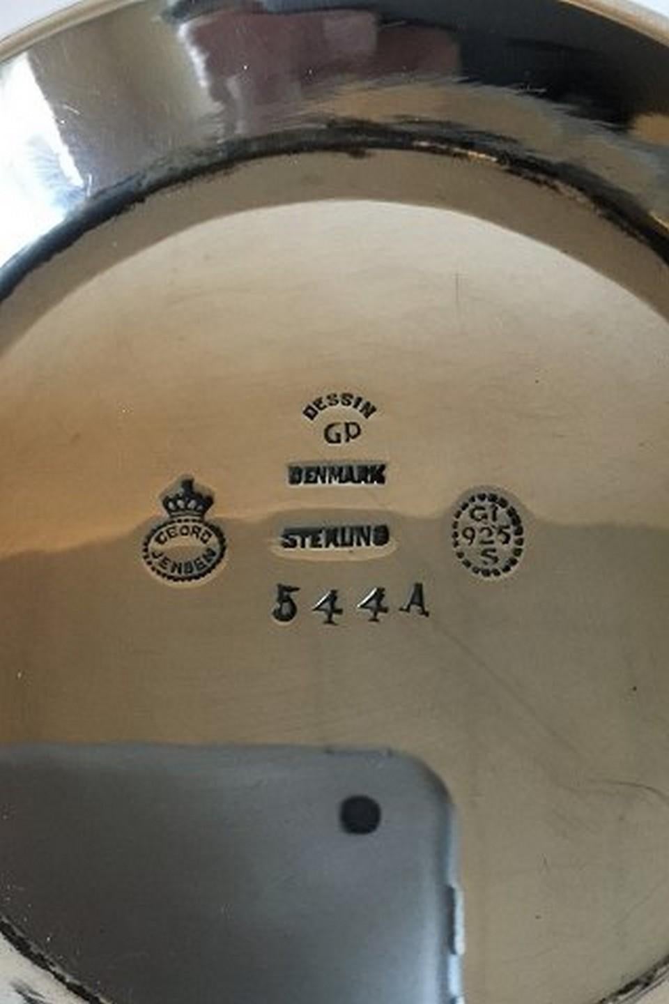 Danish Georg Jensen Sterling Silver Bowl No 544A, Designed by Gustav Pedersen For Sale