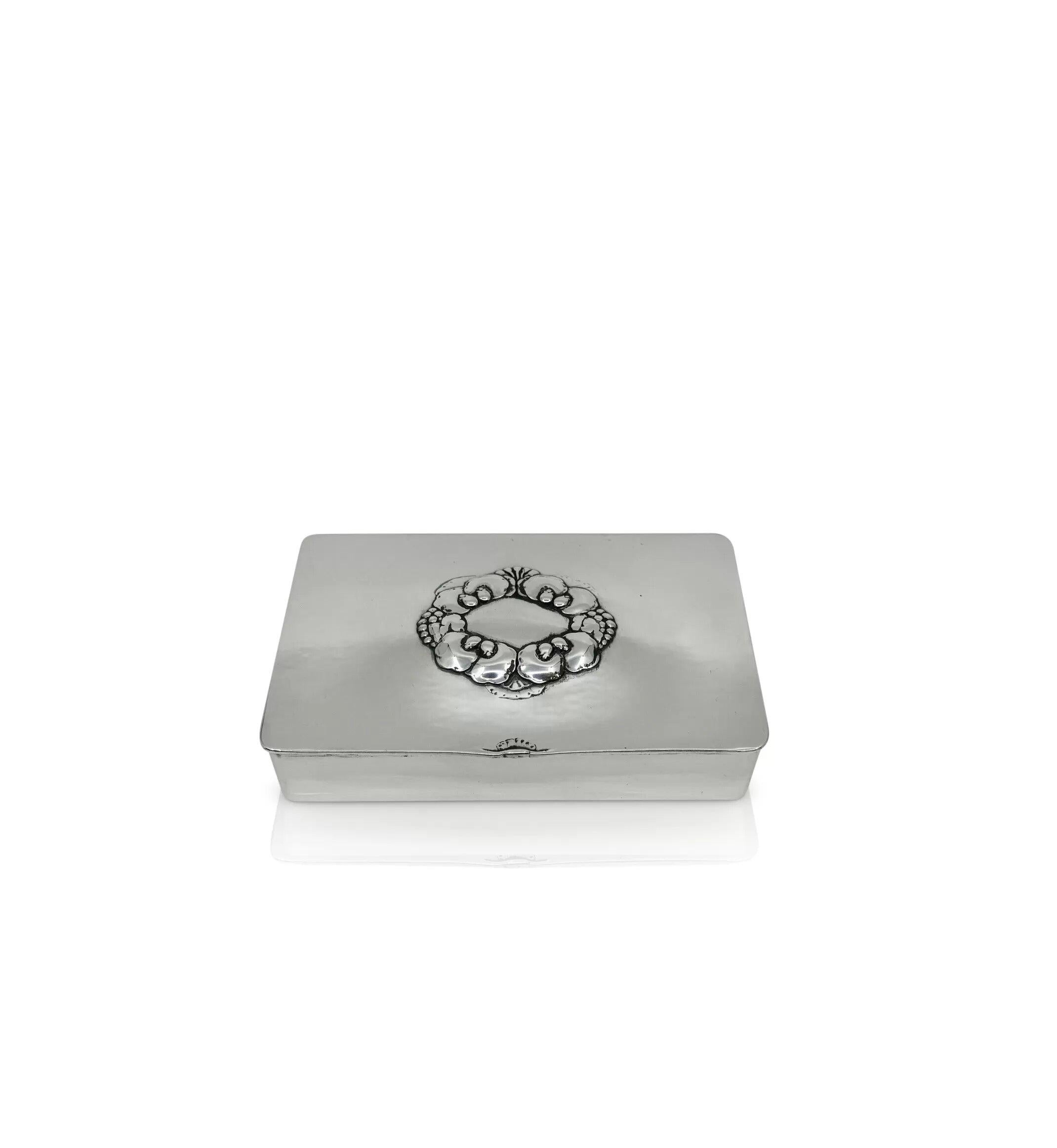 Georg Jensen Caja de plata de ley 507A Danés en venta