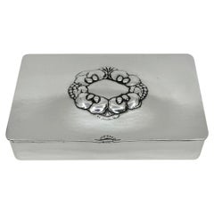 Boîte en argent sterling Georg Jensen 507A