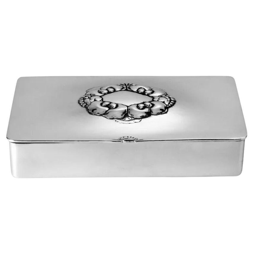 Georg Jensen Caja de plata de ley 507A