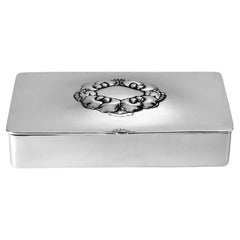 Georg Jensen Caja de plata de ley 507A