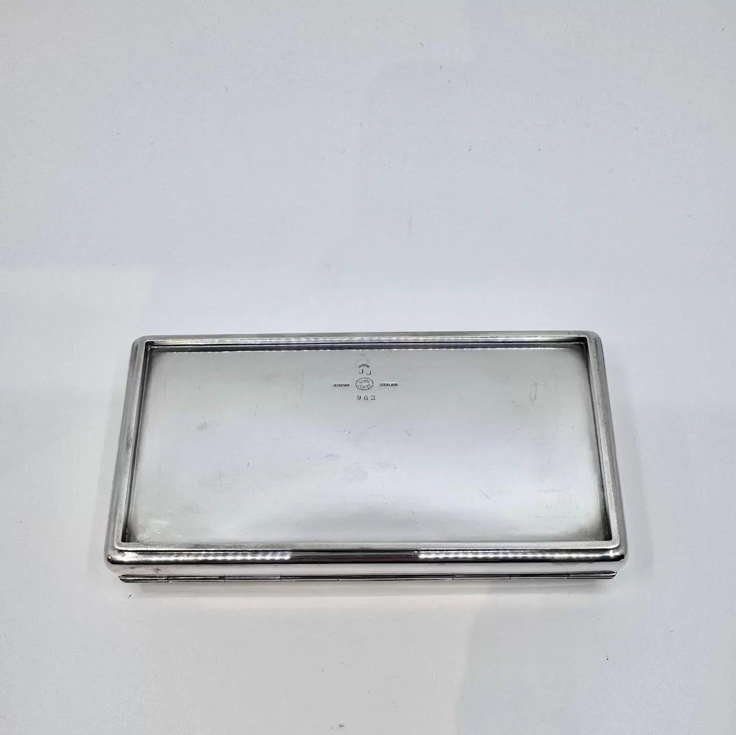 Georg Jensen Caja de plata de ley 962 Pulido