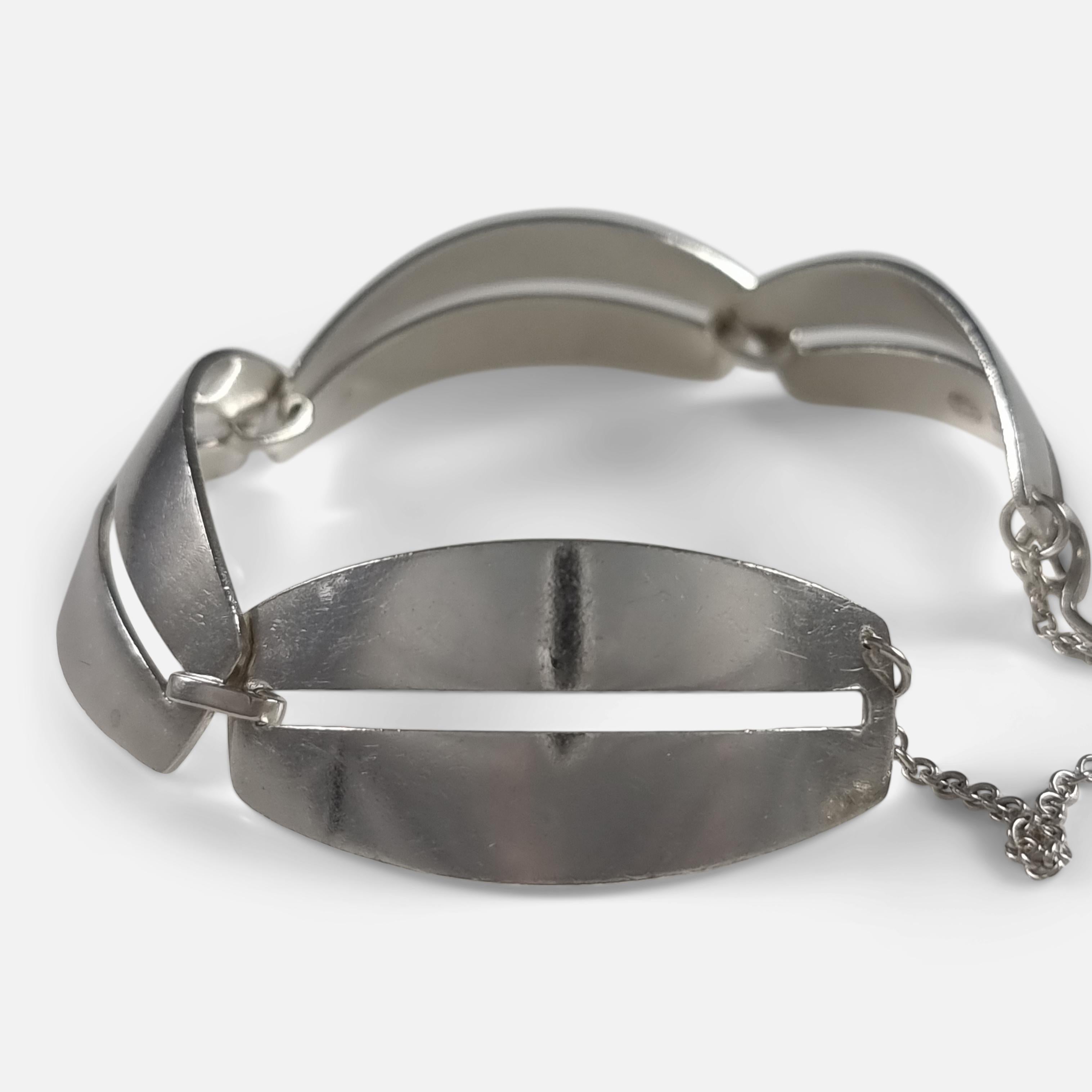 Women's or Men's Georg Jensen Sterling Silver Bracelet #170, Nanna Ditzel For Sale