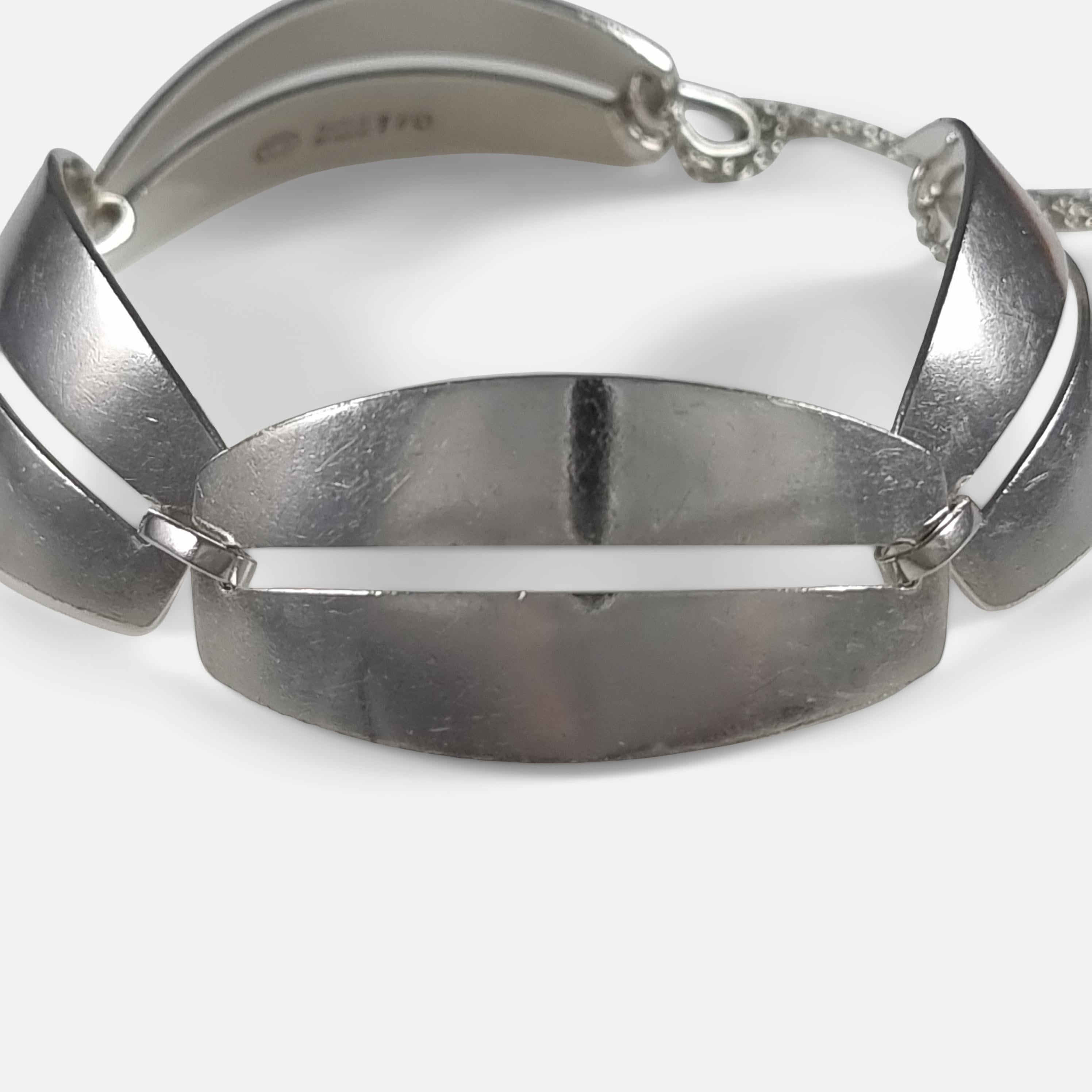 Georg Jensen Sterling Silver Bracelet #170, Nanna Ditzel For Sale 1