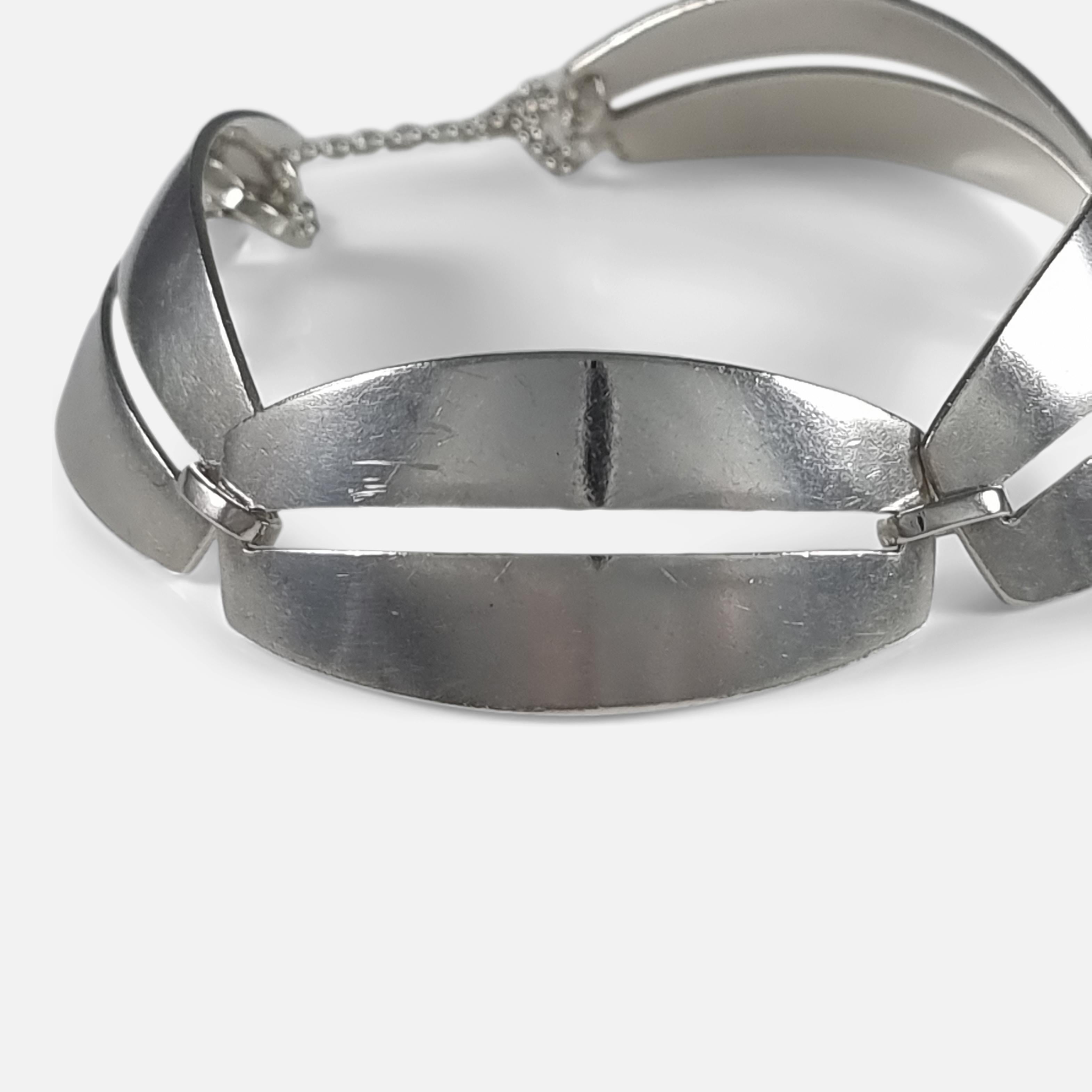 Georg Jensen Sterling Silver Bracelet #170, Nanna Ditzel For Sale 2